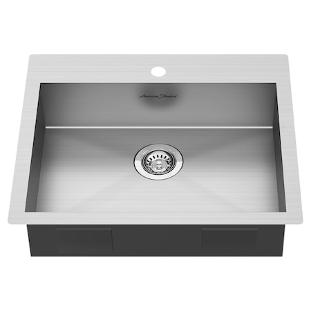 American Standard Edgewater 25x22 Kitchen Sink, Stainless Steel 18SB6252211.075